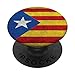 Estelada Blava - Senyera estelada flag versione grungy PopSockets PopGrip: Impugnatura per Telefoni Cellulari e Tablet Intercambiabile