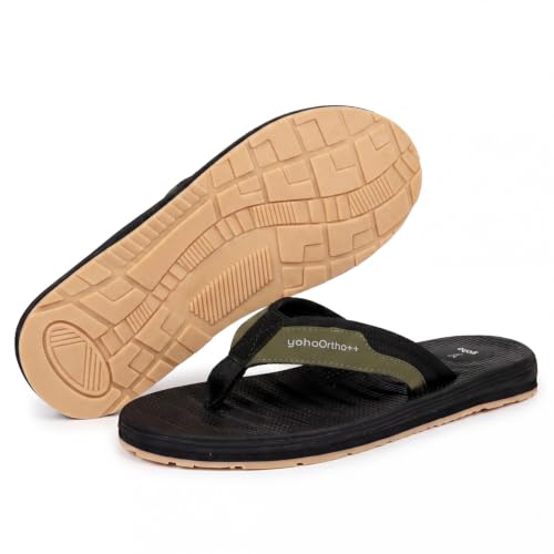 Image of YOHO Bubbles Men Ortho slippers | Soft comfortable and stylish flip flop slippers for Men in exciting colors |Lightweight | Anti Skid | Daily Use Chappal