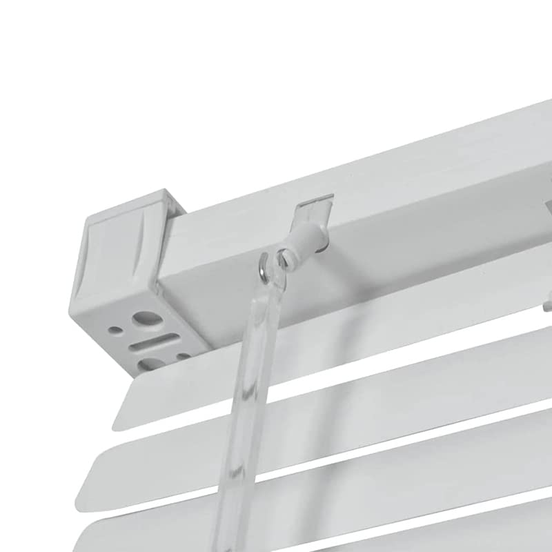 Virsus Tenda Veneziana in PVC 3789, colore Bianco, tenda parasole, fissaggio a muro, persiana regolabile in altezza e lamelle inclinabili per proteggere dalla luce e caldo, per finestre (100x160 cm)