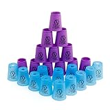 SEISSO Quick Stack Cups 24 PC for Speed Sports Training Game for School Family Party Challenge Compe