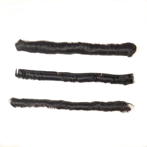 #1B,31 Pieces. +1 Free Closure 100% Human Hair Short Extension Weave