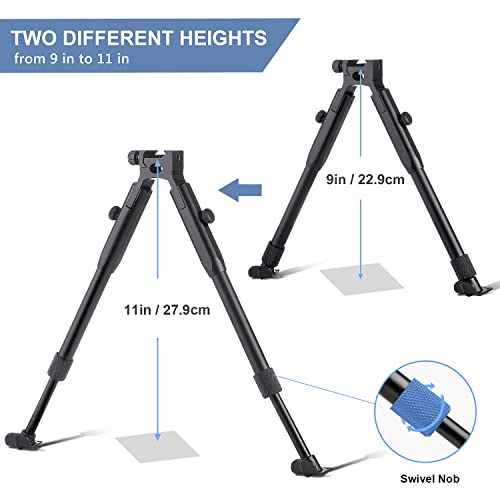 Jinse Bipod For Picatinny Rail Foldable Adjustable 8-10 Inches With Swivel-Stud Adaptor #TOP2