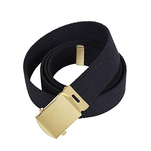 ROTHCO militaire Web ceintures, noir (noir) - 4170-Black-Chrome