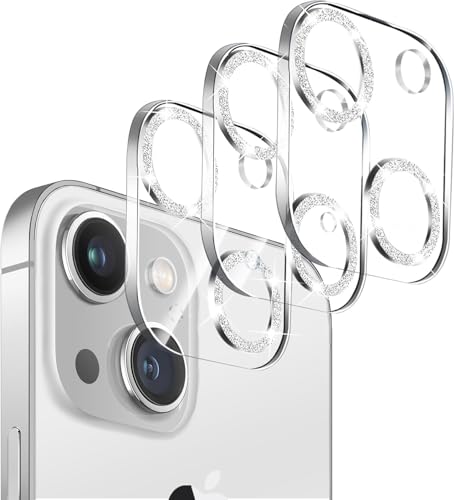 Dengduoduo 3 Pack Tempered Glass Camera Lens Protector for iPhone 15 6.1