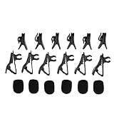 SHYEKYO Mic Metal Clips, Microphone Plastic Wire Clips 18PCs Firm Structure Durable Serving Micropho