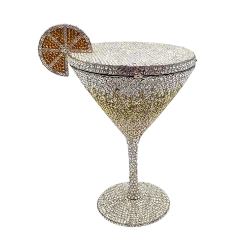 WuDiaoer Goblet Rhinestone Evening Bag