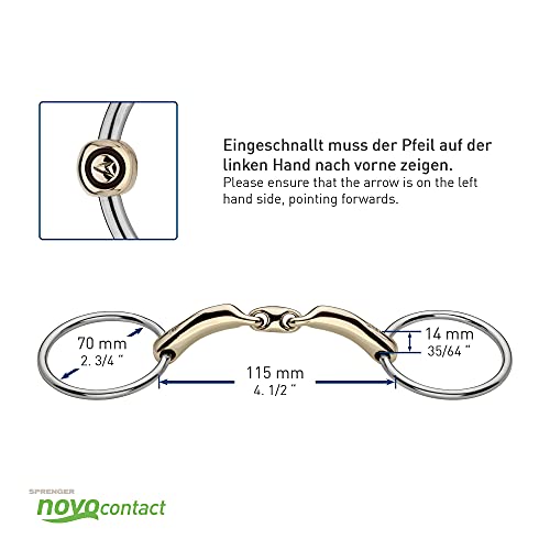 Sprenger - NOVOcontact einfach gebr. Gebiss 14mm - SENSOGAN