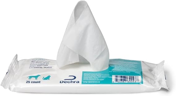 MalAcetic Wet Wipes for Dogs and Cats, 25 Wipes