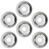 New Set of 6 16' 16x6.5 Inch Dually Steel Wheel for 2001-2025 Chevy Express GMC SAVANA SIERRA SILVERADO 3500 | OEM Design Replacement Rim | GRAY Finish | Direct Fit - OE Stock Specs | 5125