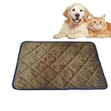 HonJiekomy Alfombrilla Térmica para Gatos,Almohadilla Térmica Reflectante Lavable,Colchón Autocalentable De 5 Capas - para Perros Gatos Uso Interior Exterior En Invierno