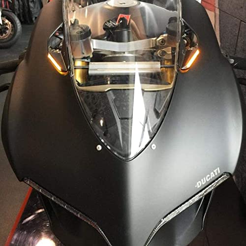 New Rage Cycles Ducati 1199/899 Panigale Motorcycle High Visibility LED Mirror Block Off Turn Signals for Stock Mirror Replacement w/Easy Installation