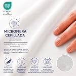 Degrees Home Collection – Sábana Bajera Ajustable 150x190x33 cm – Microfibra de poliéster, Calidad Oeko Tex sin tóxicos, Super Suave – Blanco