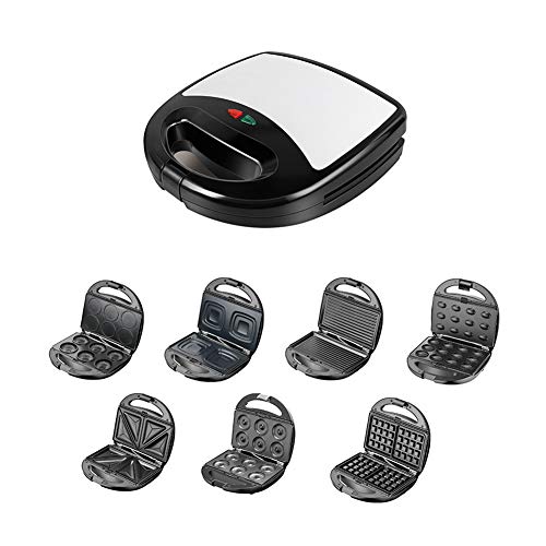 7 in 1 Multifunktionale Waffeleisen Mit Abnehmbaren Platten Home Waffelmaschine Donut Maschine Antihaft-Beschichtung…