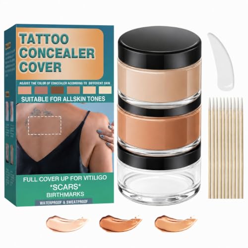 Tattoo Cover Up Makeup Waterproof, Body Makeup, 2 Shade Concealer Set