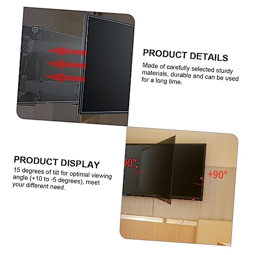 Support mural TV orientable pour éviter les reflets sur l'écran du moniteur - 4