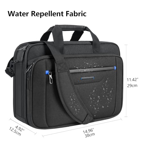 Image of VANKEAN Laptop Briefcase Fits 15.6 inch-16 inch Laptop Slim Expandable Shoulder Bag