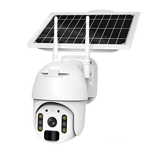 4G/WIFI Solar Akku Wireless Sicherheitskamera, HD 1080P Outdoor Wasserdicht 2MP CCTV Home Video Security Surveillance IP-Kamera mit 4G-SIM-Karte, Spotlight, Cloud/SD Slot (4G)