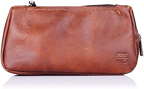 Leather Tobacco Pouch & Pipe Carrying Case (Brown)