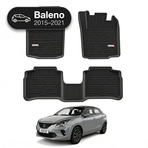 Image of 3D TPE Car Floor Mat for Baleno (2015-2021) Custom Fit, Heavy Duty & Anti-Slip Baleno Floor Mat | Easy to Clean, All Weather Resistant, Waterproof & Dustproof Car Foot Mat