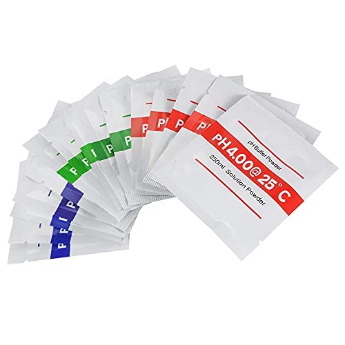 Image of pH Meter Buffer Solution Powder for Precise and Easy for Precise pH Calibration Powder Solution, 4.01pH,6.86pH and 9.18pH (Pack of 15)