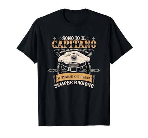 Captain Men's Nautica Sailing Boat Gift Speedboat T-Shirt