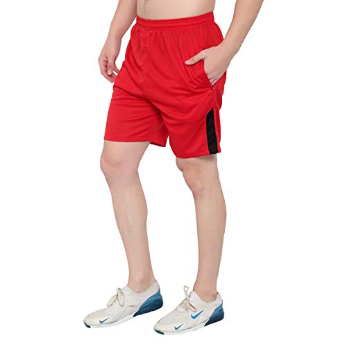 Image of DIA A DIA Men's Athletic Shorts Combo Pack - Quick Dry Polyester Blend Gym Running Training Sports Shorts with Zipper Pockets & Elastic Waistband