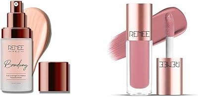 PRO Broadway Liquid Foundation - Serene, Infused with SPF 15 & Argan Oil for Nourishment - 30ml You Are Blushing Liquid Blush- Rosy Haze, Hyaluronic Acid, Argan Oil Infused | 6 ml