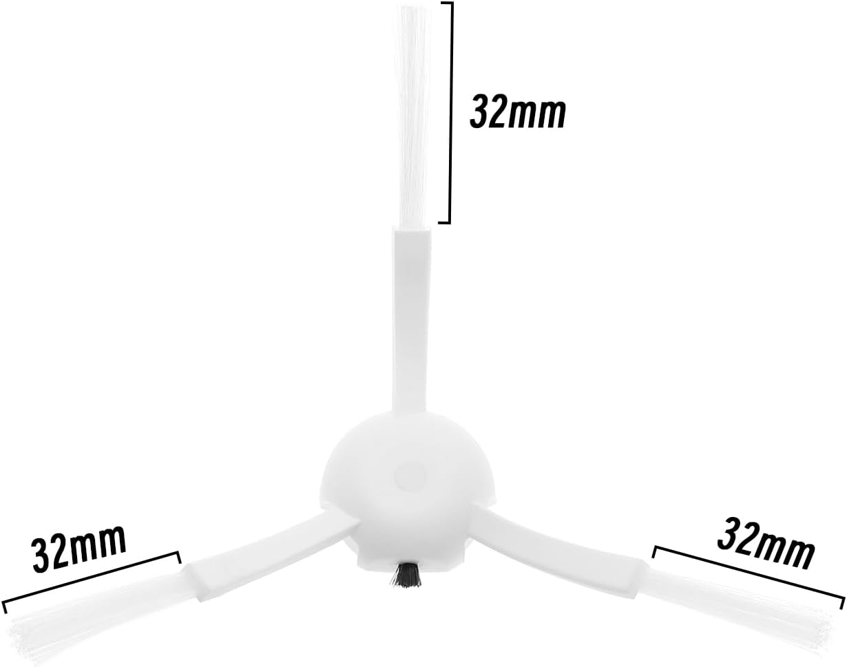 ECSiNG 4PCS Side Brush Compatible with Pursuit X10 Compatible with Dreame Bot L10s Ultra Robot Vacuum Cleaner Replacement Parts White image 4