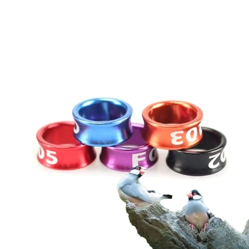 CARYZ Open Metal Bird Ring 4mm-8mm Parrot Leg Bird Leg