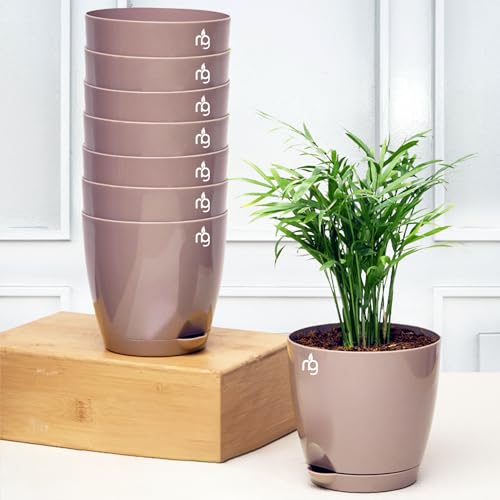 Nurturing Green® Self Watering Pots for Plants, 11cm, Set of 8 (M...