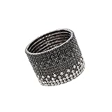 Multicolor Rhinestone Stackable Stretch Bracelets Sparkling Bridal Tennis Bangle Rhinestone Wide Bra