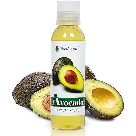 Well's Oil AVOCADO OIL | 4oz(118ml) | All-Natural | For Hair + Skin + Nails | Refined, Cold Pressed | Nutrient Rich and Hydrating Cover