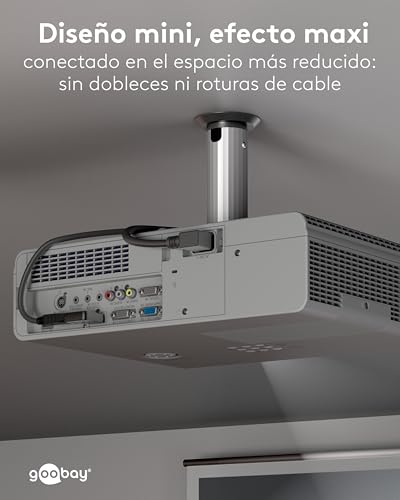 goobay Adaptador Angular DisplayPort 90 Grados a la Izquierda, 8K 144Hz, 4K 240Hz, DP 2.1, Conector Gaming a zócalo para PC, Monitor, Tarjeta gráfica - 77132 - imagen 5