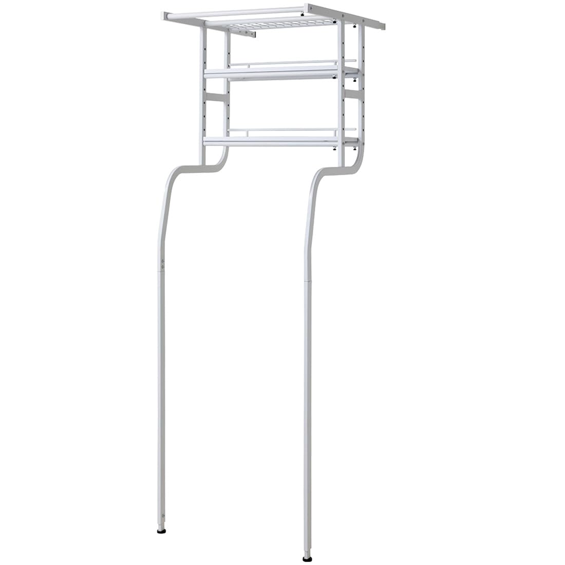 Amazon｜立て掛け洗濯機ラック 幅57cm～77cm 伸縮 ランドリーラック