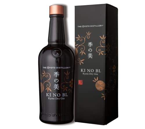 KI NO BI Kyoto Dry Gin - Japanischer Dry Gin mit einem fruchtig-würzigen Ausklang - Inklusive Geschenkverpackung - 1x 0,7 l