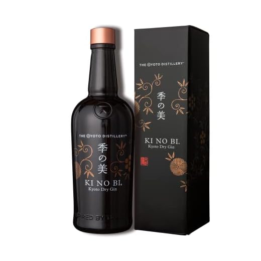 KI NO BI Kyoto Dry Gin - Japanischer Dry Gin mit einem fruchtig-würzigen Ausklang - Inklusive Geschenkverpackung - 1x 0,7 l