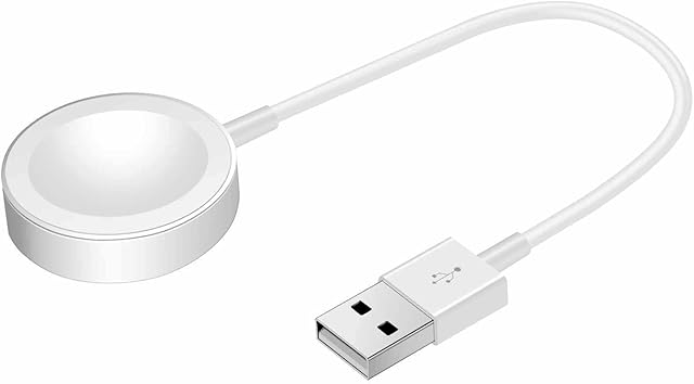 Short Charger Compatible with Apple Watch, Portable Wireless USB Charging Cord (1.15ft/14inch/35cm) Magnetic Cable for iWatch Series 8/7/6/SE/5/4/3/2/1