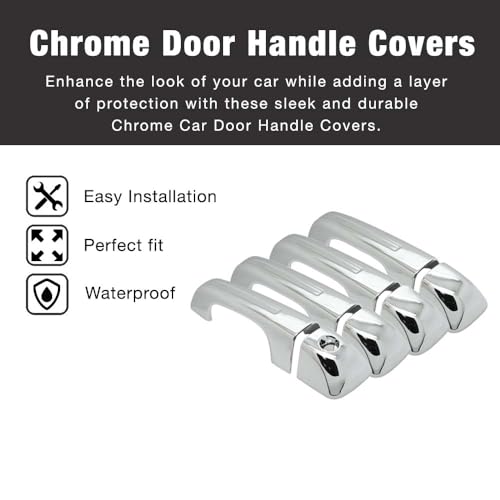 SEGADEN Chrome Plated Door Handle Cover Compatible with 2019-2025 DODGE Ram 1500 (4 Doors No Passenger Keyhole No Smart Key Hole) XG7757A by SEGADEN - Used condition - Image 2