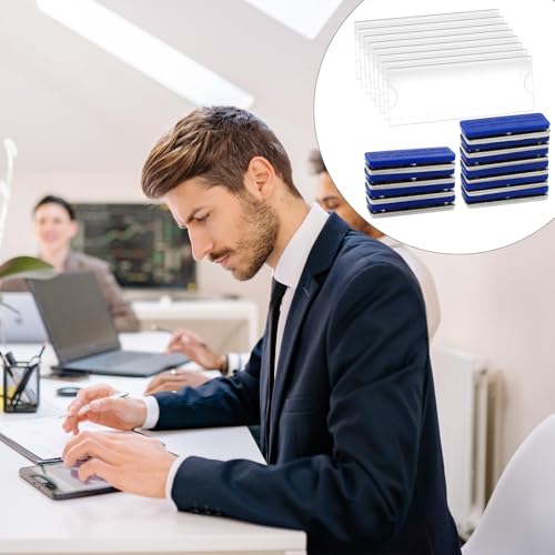 10 Stück Namensschilder Magnet, Namensschild Magnetisch 75 x 30mm, Namensschilder für kleidung magnet,Ausweishalter 3-Beschriften Ausweishalter