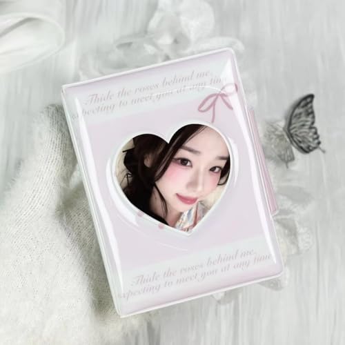 Album photo Kpop cœur creux protège vos cartes de 5,1x7,6 à 6,3x8,9 cm