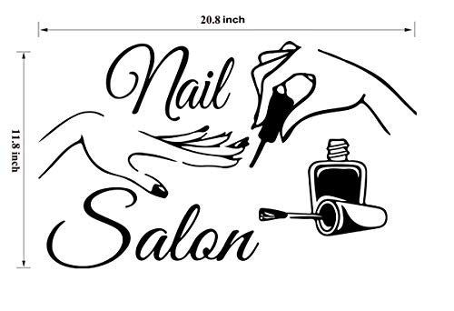 Nail Salon Wall Sticker Removeable Quote Vinyl Wall Art Decals #TOP1