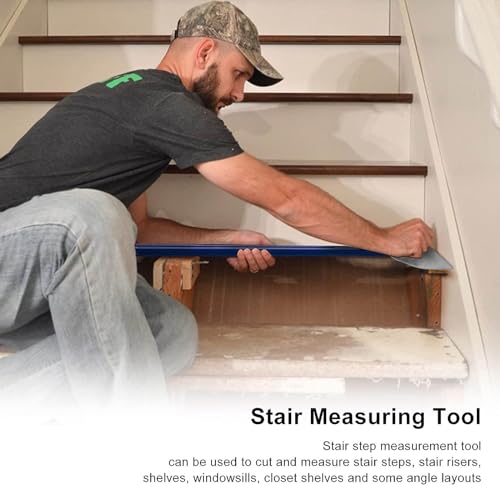 Gabarit d'escalier multifonction réglable en alliage pour coupe de marche