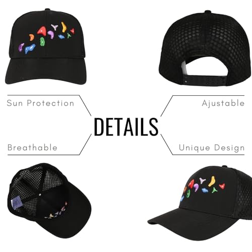 InnoBeta Rock Climbing Gifts for Men Women Trucker Hat Cap, Funny Adjustable Embroidered Trucker Hat for Rock Climbers in Birthday, Christmas