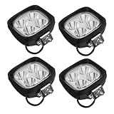 MAGICLULU 4 pièces Lot Phares LED Puissants pour Chariot Élévateur Éclairage Lumineux et Compatible Multiples Modèles Installation Facile Spot Lights pour Forklift