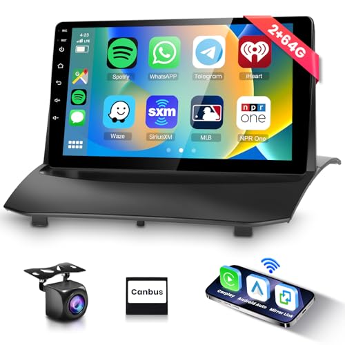 2G+64G Android 13 Car Stereo for Ford Fiesta 2009-2014,Podofo 9 inch HD IPS Touch Screen Radio,Wireless Carplay,Android Auto, GPS, Wifi, Bluetooth, Canbus, DSP, FM/RDS Radio,Reversing Camera