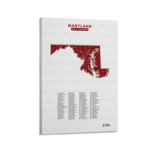 Maryland Golf Courses Wall Art Decor