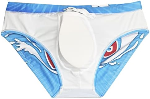 AIEOE Zwembroek voor heren, sexy strakke zwemshorts met afneembare pad, zwembroek, korte strandbroek, strepen, M