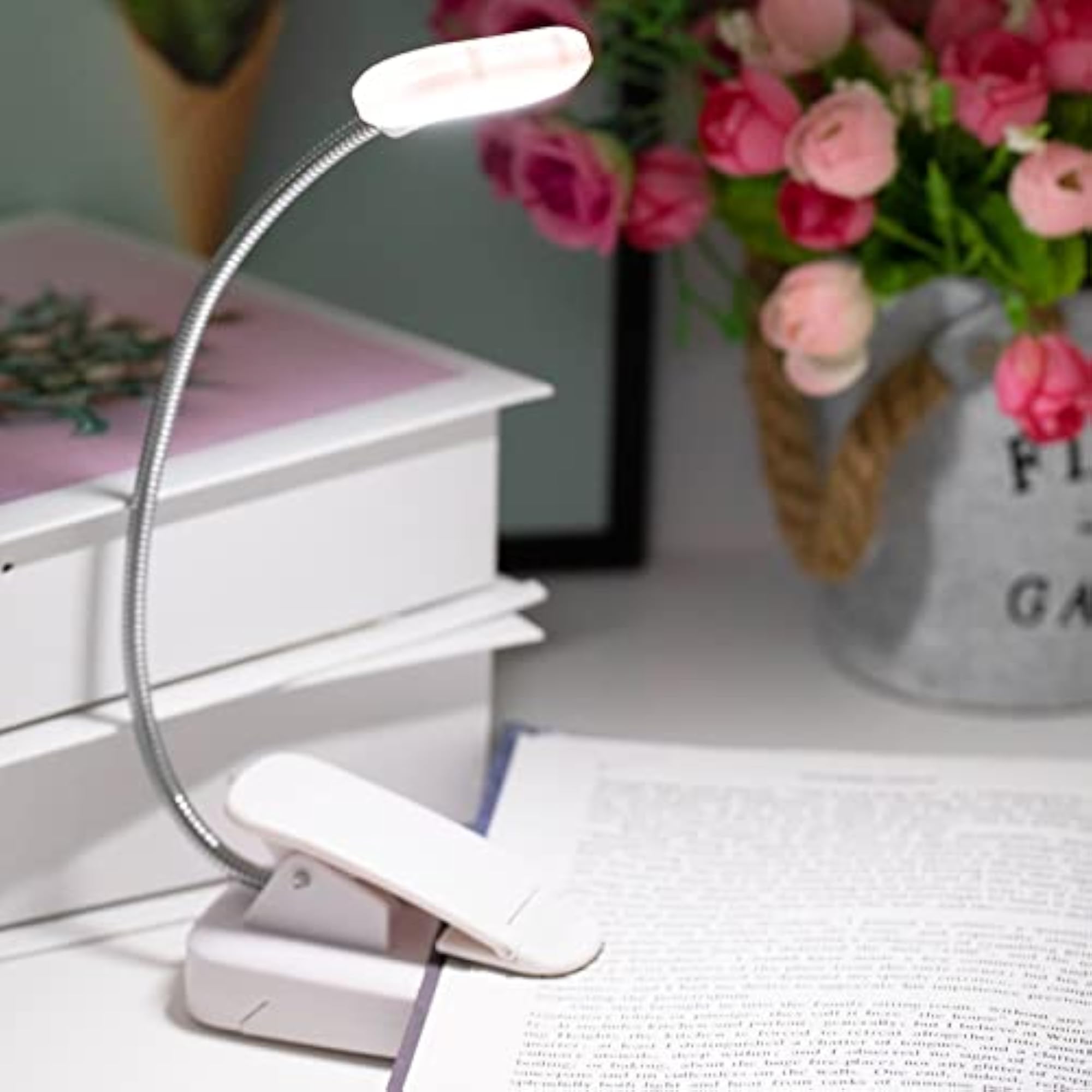 Flexible Bendable Table Desk Clamp Lamp with 5 LEDs