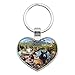 Rocky Mountain National Park Animals Moose Cougar Bear Beaver Elk Keychain Heart Love Metal Key Chain Ring