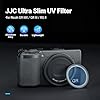 JJC UV Protective Filter for Ricoh GR IV HDF Monochrome GR IIIx GR IIIx HDF GR3X HDF GR III GR III HDF GR3 HDF & GR II GR2, 19 Layers Mulit-Coated Ultra Slim UV Ultraviolet Filter with Filter Case
